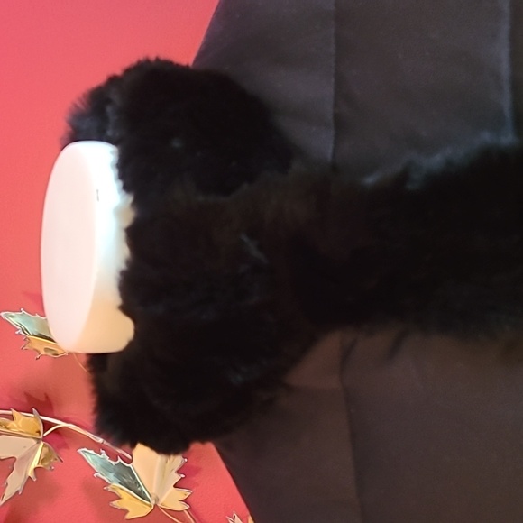 Calvin Klein Black Down Fur Jacket (needs spot cleaning) - Picture 7 of 16